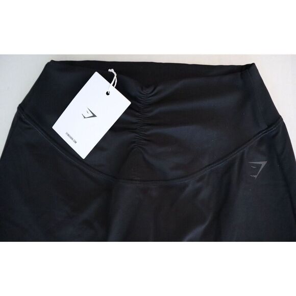 Gymshark B6A4D-BB2J-S-AM2 Women's Sz S Black High-Waisted Ruched Leggings - Picture 4 of 11